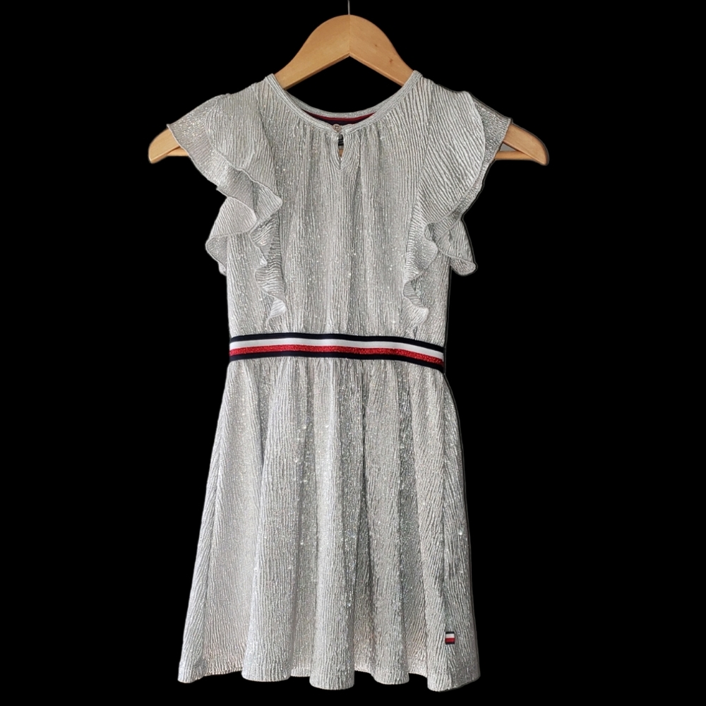 Tommy Hilfiger Metallic Silver Dress Size 5
